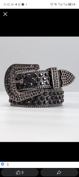 Ceinture en strass scintillante