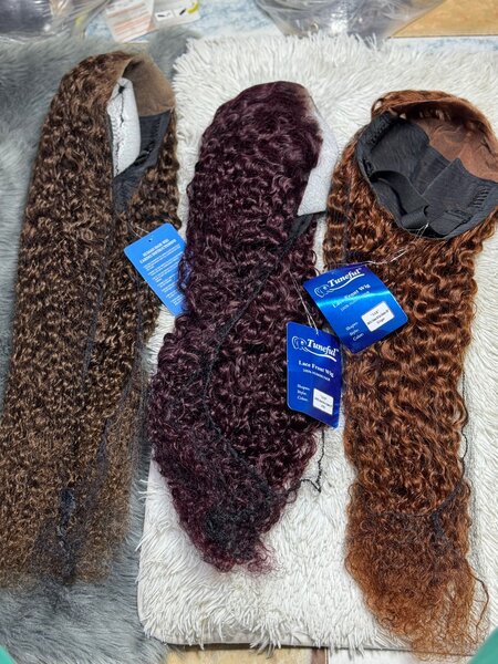 Curly Ombre Lace Front Wigs
