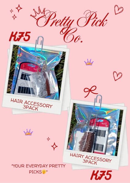 3 pack hair accessories