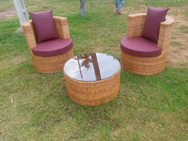 Ensemble de jardin en rotin