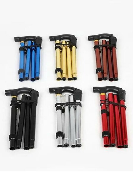 Foldable walking stick