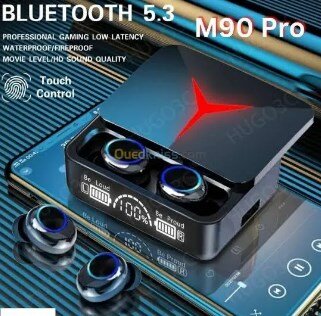 M90 Airpods TWS True Wireless Stereo Bluetooth Earphones V5.1 Earbuds with Microphone/ HiFi Ultra 9D Sound