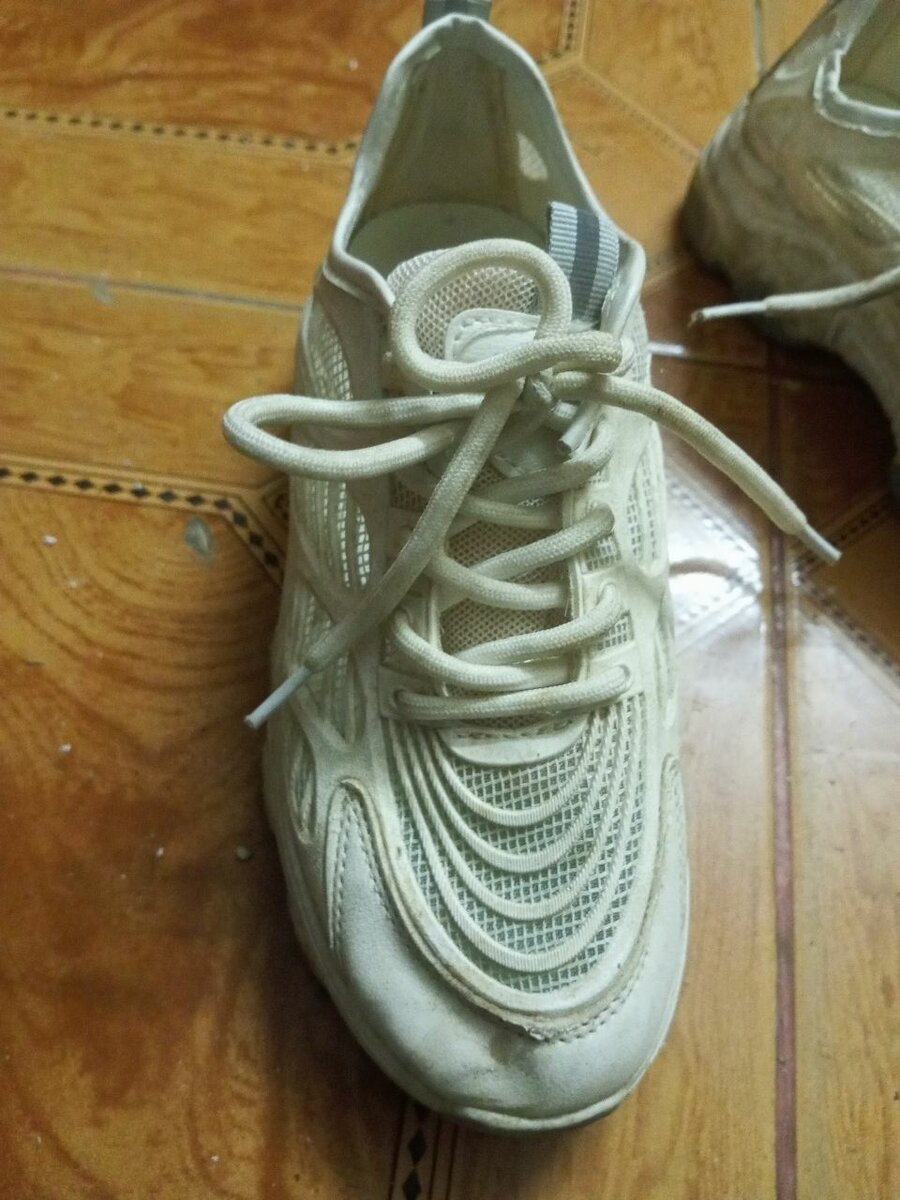 Basket blanche en mesh tendance