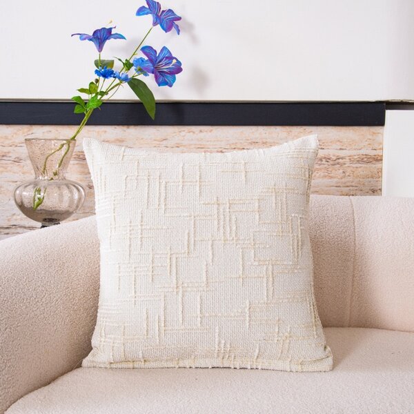 Coussin décoratif beige élégant