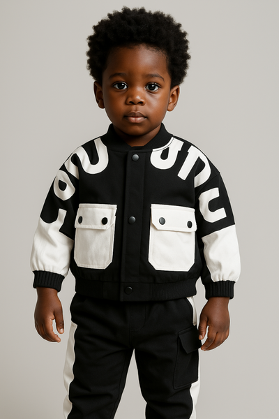 Veste Enfant Noir et Blanc