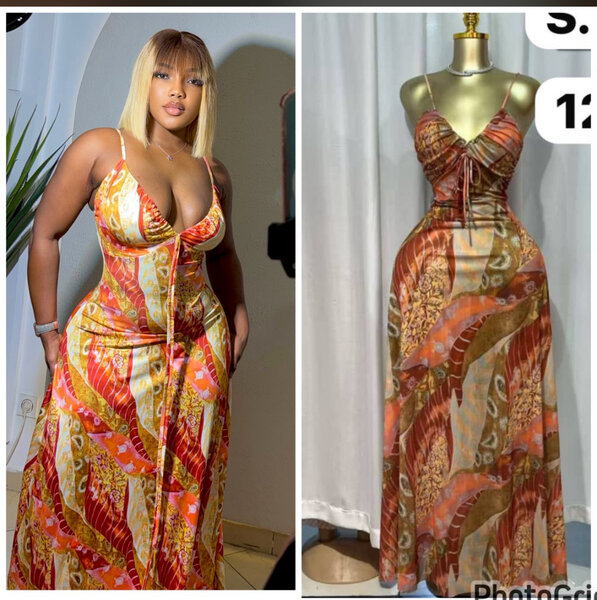 Robe Maxi Imprimée bien lourd