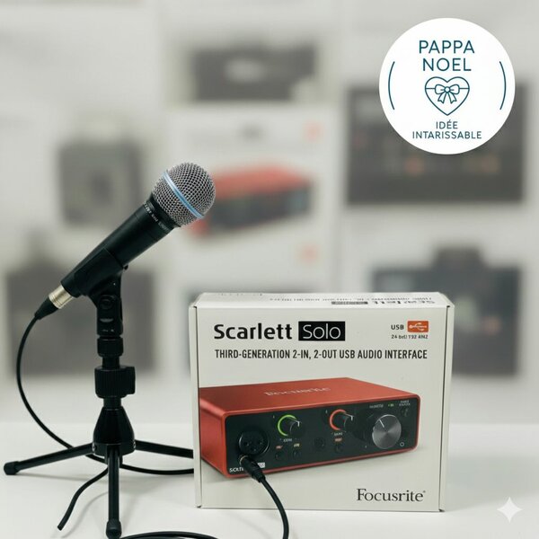 Carte sons 2i2 + micro à fil