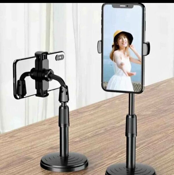 Phone stands with light