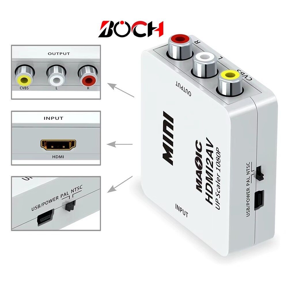 Convertisseur HDMI vers AV 1080P