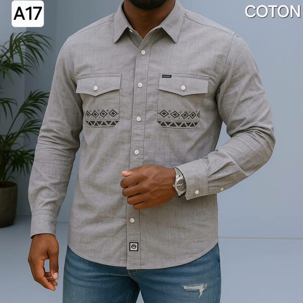 Chemise Homme Coton Élégante