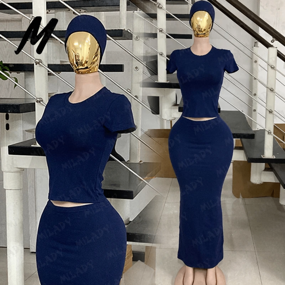 Robe Deux Pièces Élégante Femme