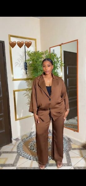 Ensemble marron élégant
