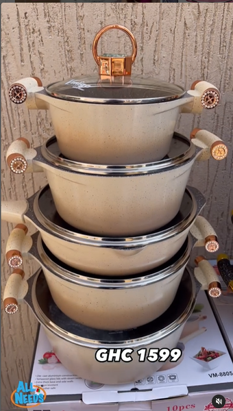 5pcs Diecast Cookware