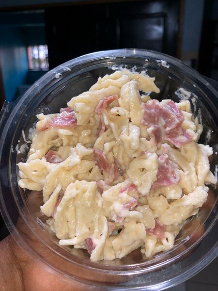 Pâtes au jambon et fromage