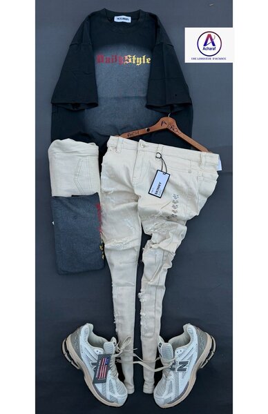 Ensemble homme : pantalon cargo et chaussures