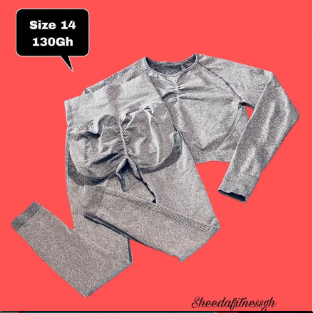 top and leggings gray