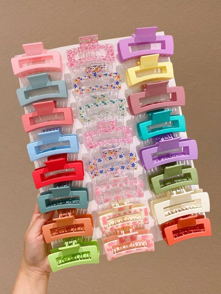 Pince à cheveux colorée