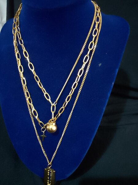 3 layer gold chain