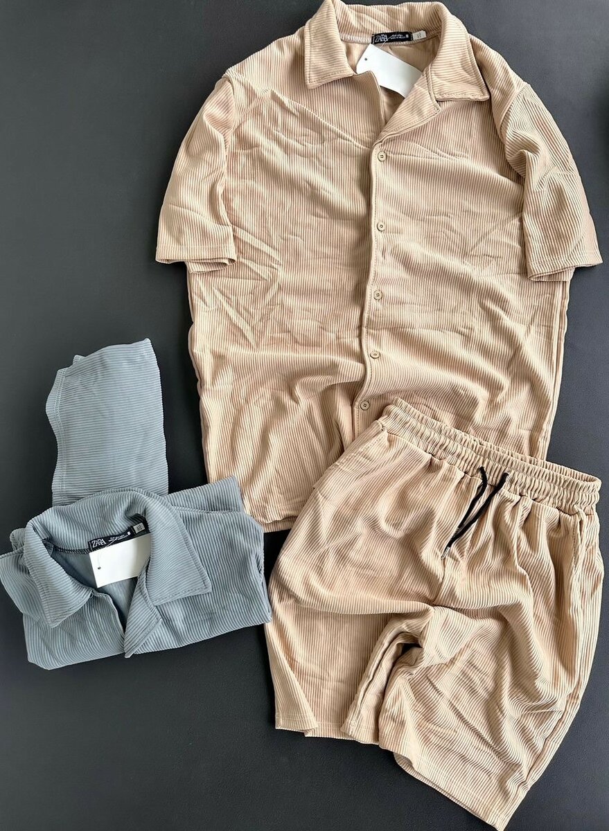 Ensemble short et polo en maille