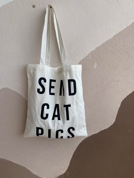 Tote bag "Send Cat Pics"