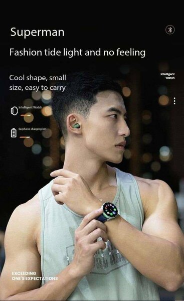 TWS earphone watch