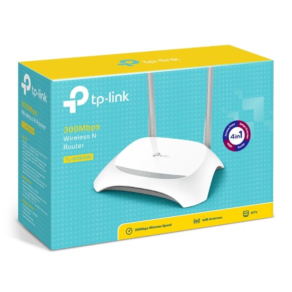 TP-LINK TL-WR840N 300mbps Wireless N Router 4 Network port