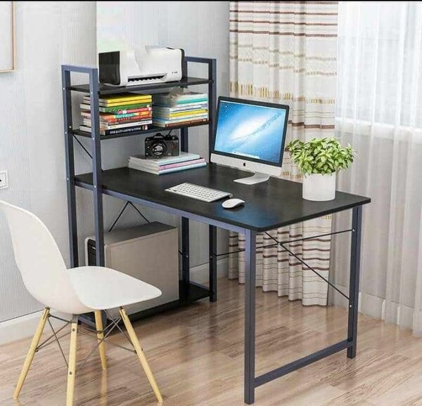 Table with side shelf