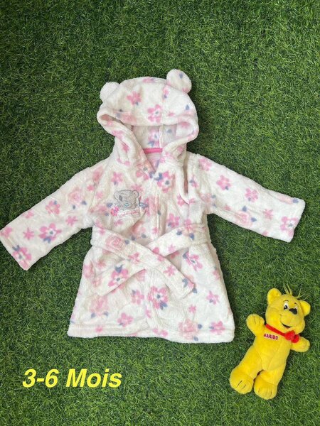 Peignoirs bébé doux à capuche