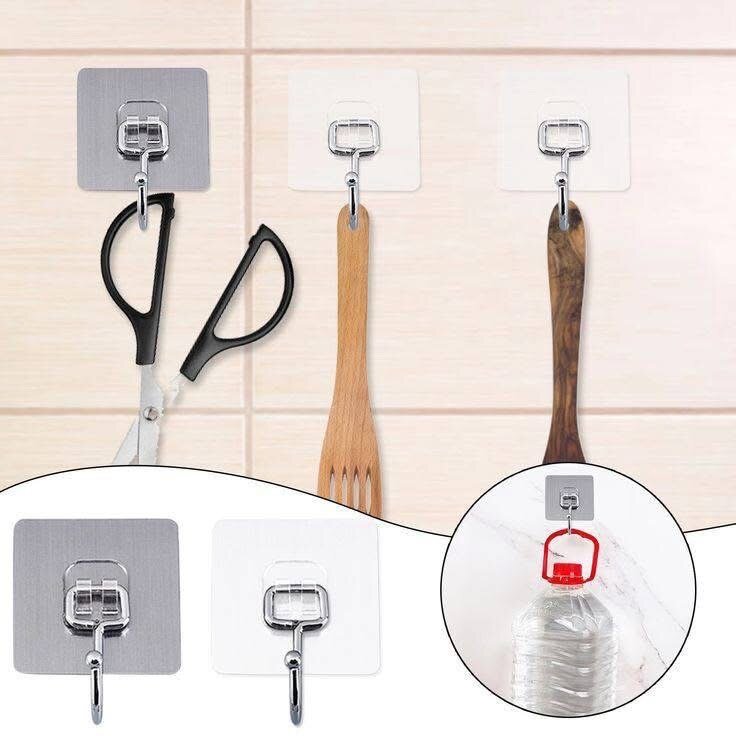 40 Crochets Muraux Adhésifs