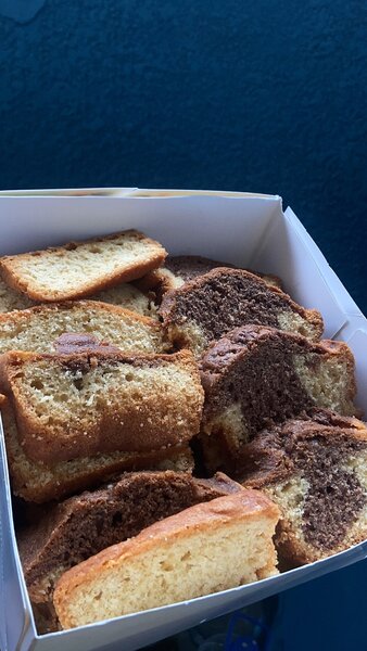 Gâteau marbré moelleux