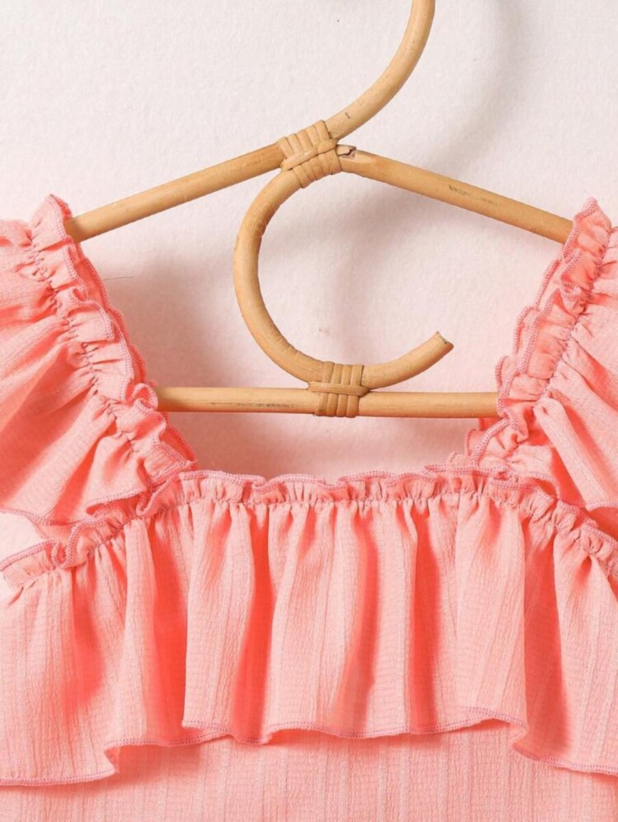 2Pcs Off Shoulder Top and Pants. 6-7years