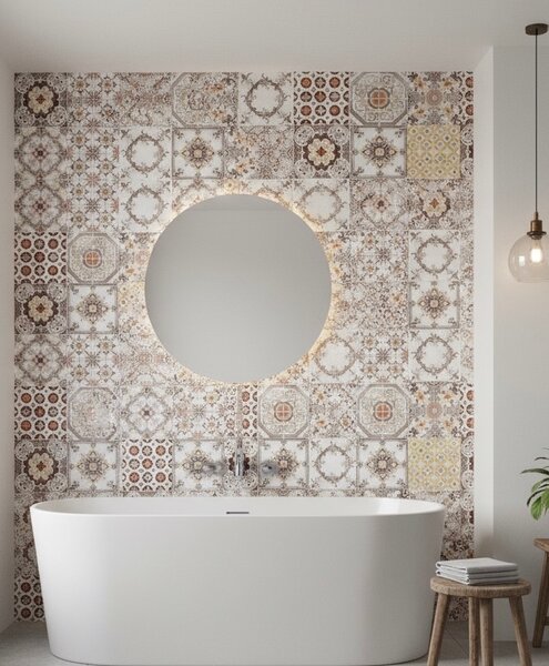 Papier peint mosaïque vintage