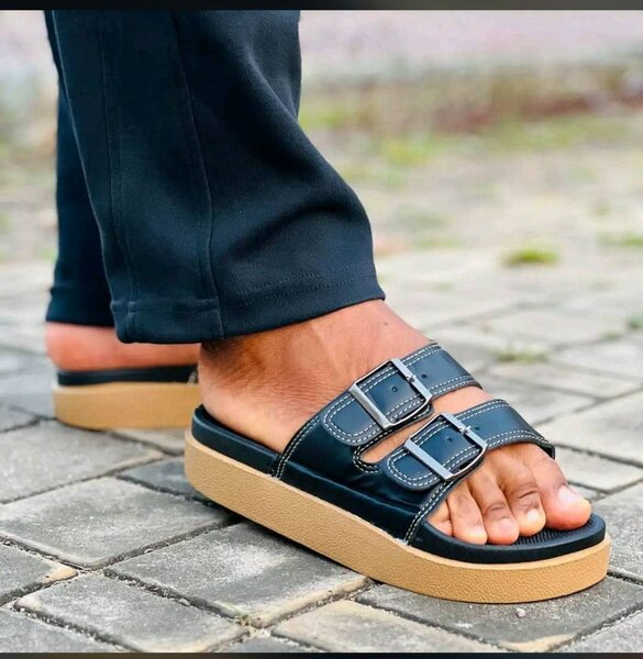 Claquettes en cuir élégantes