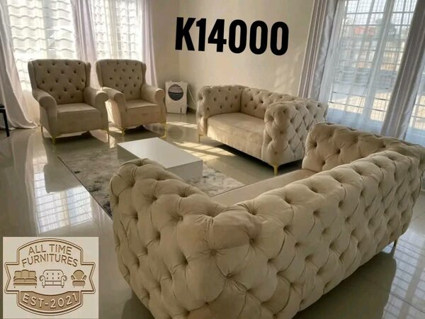 A set of beautiful and soft home furniture