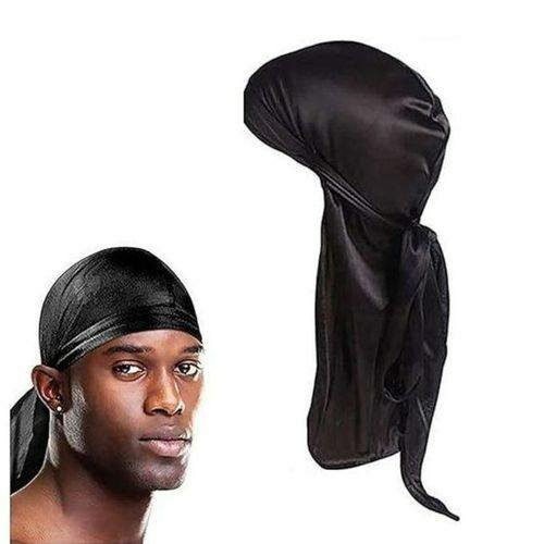 Durag en satin noir