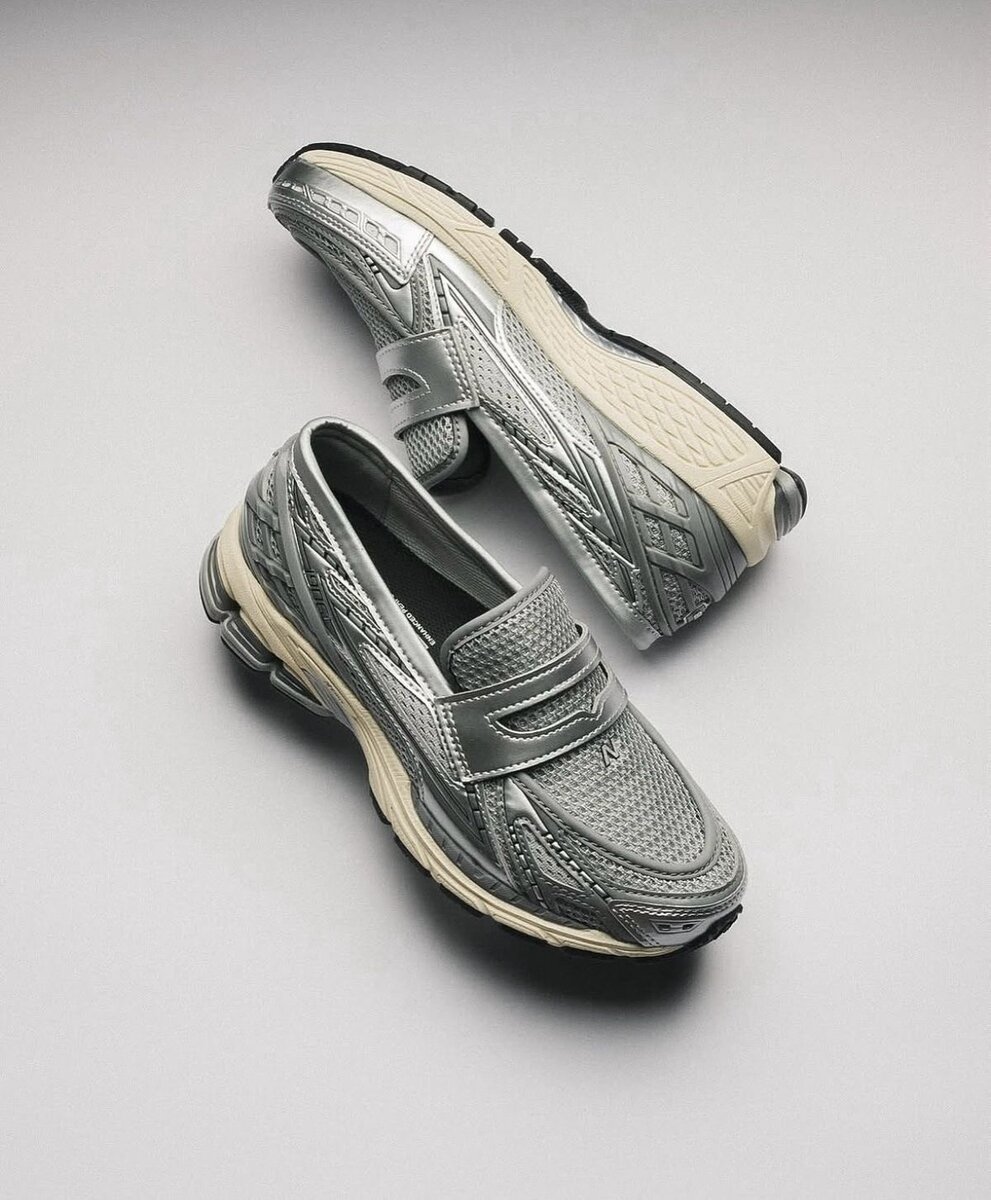 Mocassins sportifs gris hommes