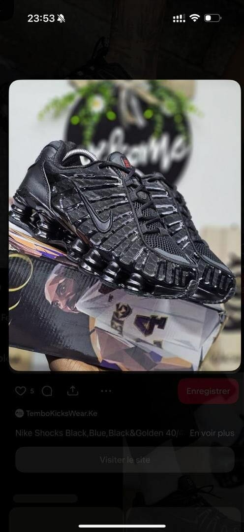 Sneakers Nike Shox Noir