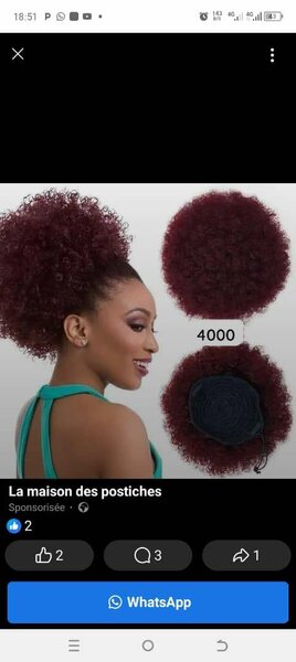 Postiche Afro curly