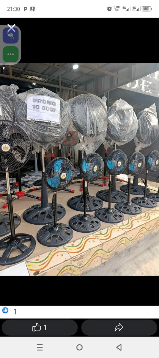 Ventilateur sur pied robuste noir