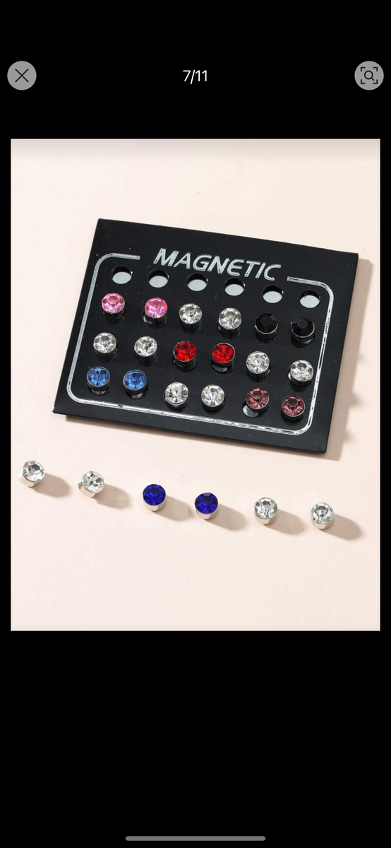 Pierres magnétiques diamant - accessoires de mode