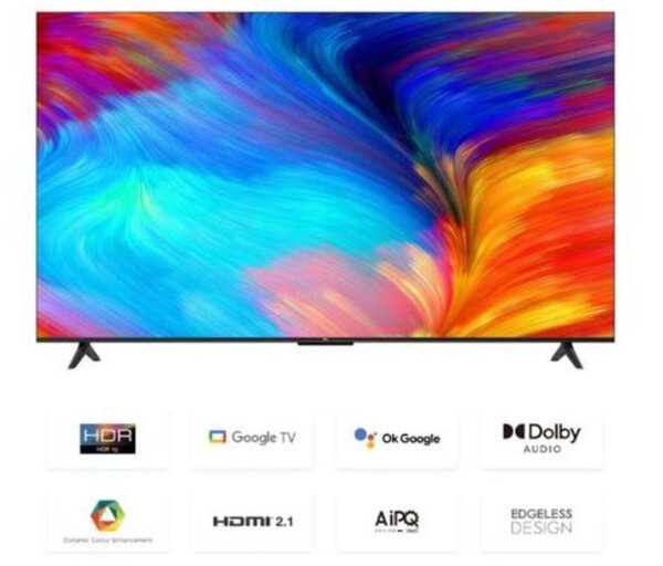 55" - 55P635 - UHD 4K Google Smart TV - HDMI - Black