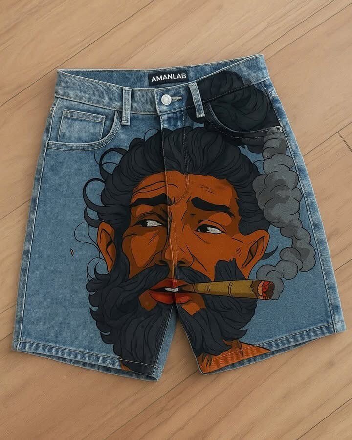 Shorts en Jean Artistiques