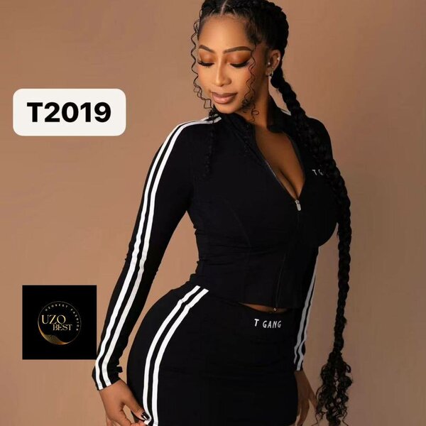 Ensemble survêtement noir femme T2019