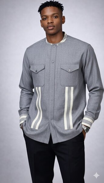 Veste grise pour homme