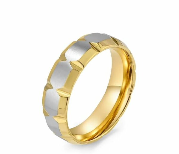 Bague en Or Bicolore Élégante