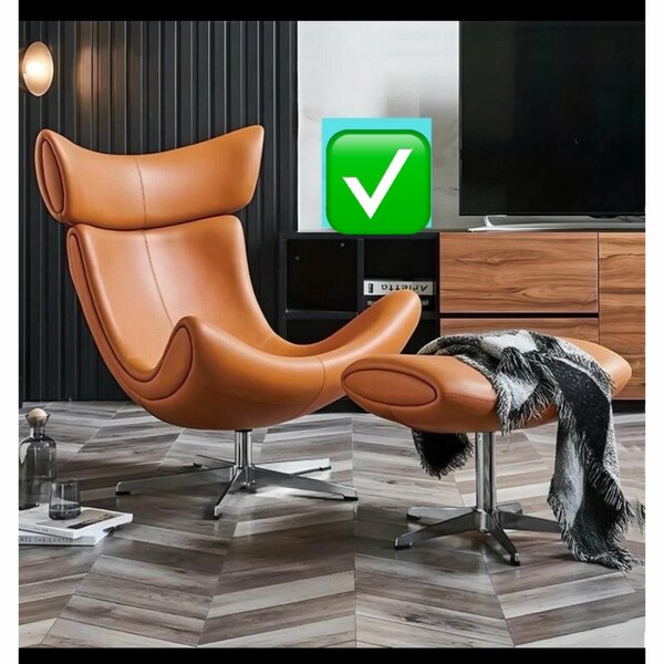 Fauteuil contemporain avec repose-pieds