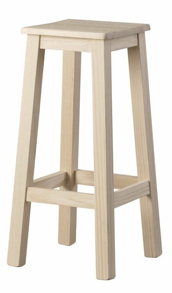 Tabouret en bois naturel