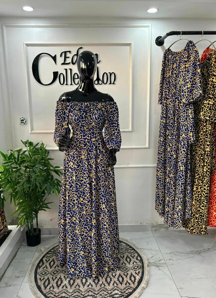 robe à manches longues blue