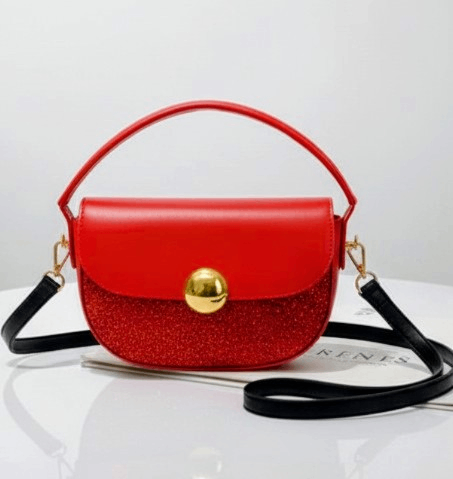 Sac à bandoulière rouge élégant