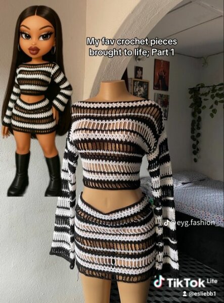 Robe crochet élégante